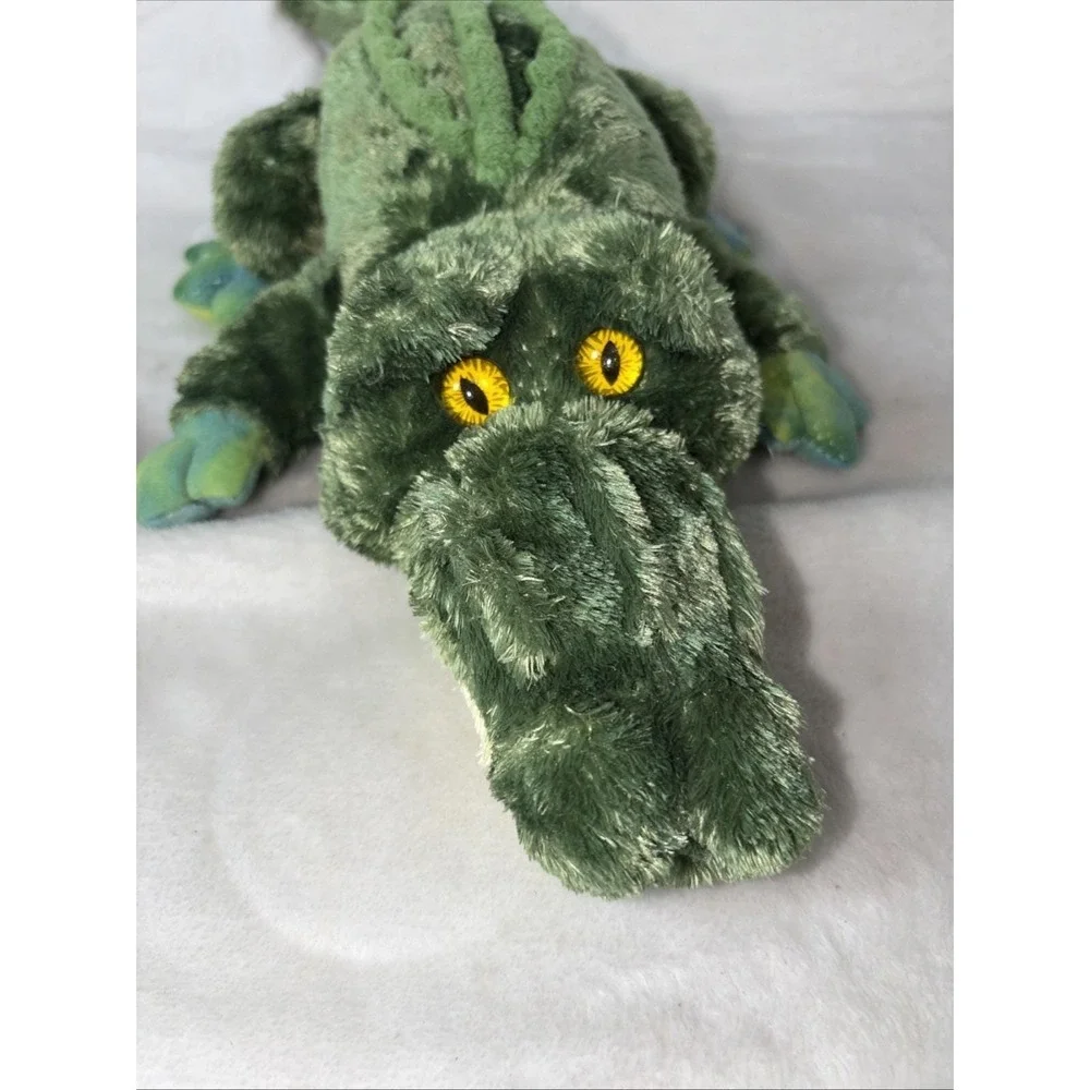 Vintage Aurora Green Alligator Plush Stuff Animal Collectible Retro Toy Kids 90s